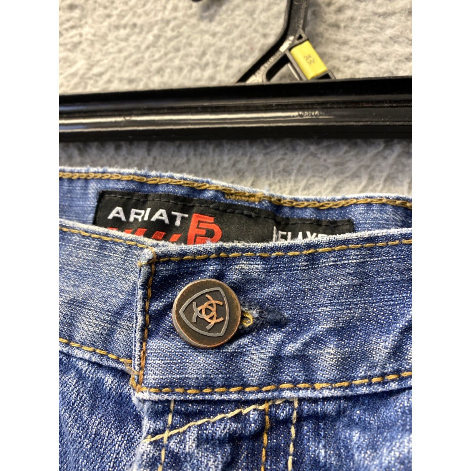 Ariat VINTAGE Ariat Men’s Jeans Bootcut Distressed Western Denim 35x32 Blue Size US 35 - 3 Thumbnail