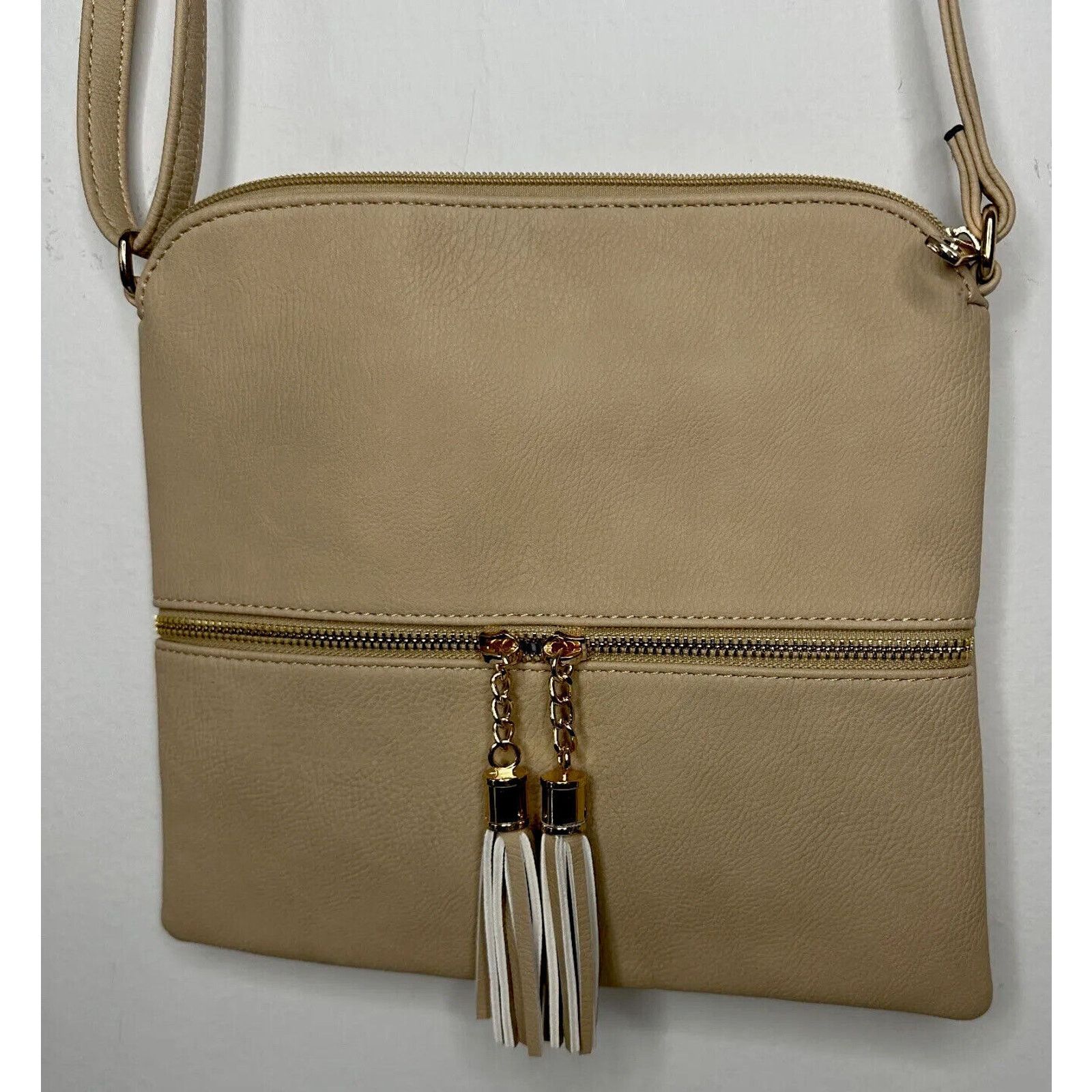 Other Desert Sand Crossbody Bag Tassel Striped Interior Strap Size ONE SIZE - 2 Thumbnail