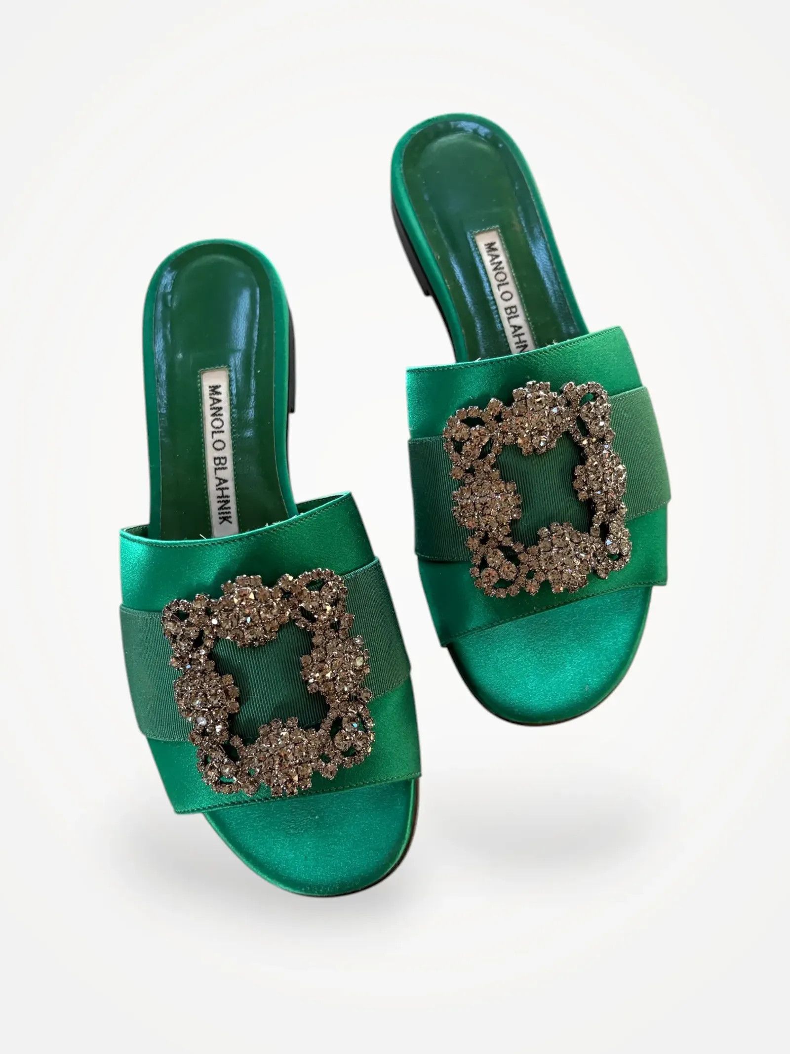 Manolo Blahnik Manolo Blahnik Martamod Sandals Size US 7 / IT 37 - 1 Thumbnail