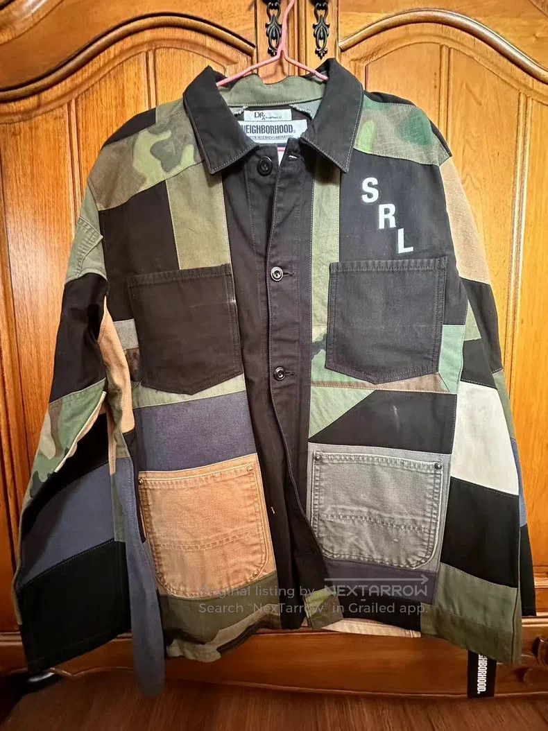 Neighborhood Neighborhood Camouflage Patchwork Four Pocket Jacket Size US L / EU 52-54 / 3 - 1 Thumbnail