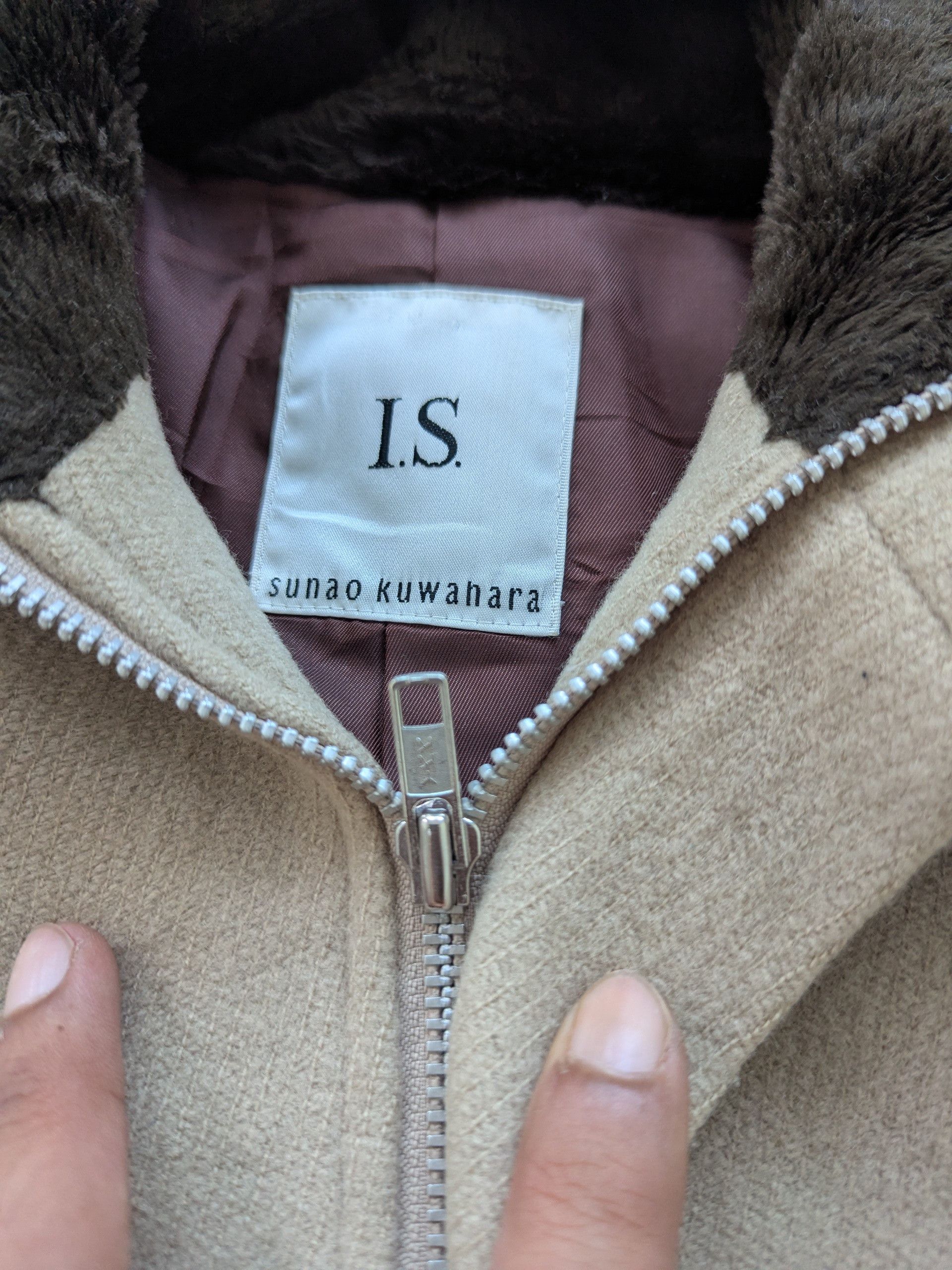 Issey Miyake × Sunao Kuwahara Vintage Sunao Kuwahara by Issey Miyake Wool Hoodie Jacket Size M / US 6-8 / IT 42-44 - 7 Thumbnail