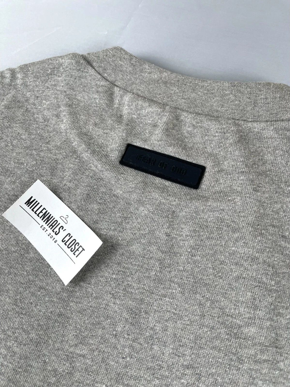 Essentials Fear of God Essentials Heavy Tee Dark Heather Oatmeal L Size US L / EU 52-54 / 3 - 5 Thumbnail