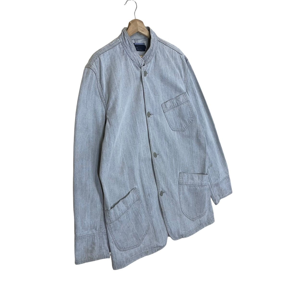 Japanese Brand × Vintage ROUSHATTE Hickory Chore Jacket Size US L / EU 52-54 / 3 - 2 Thumbnail