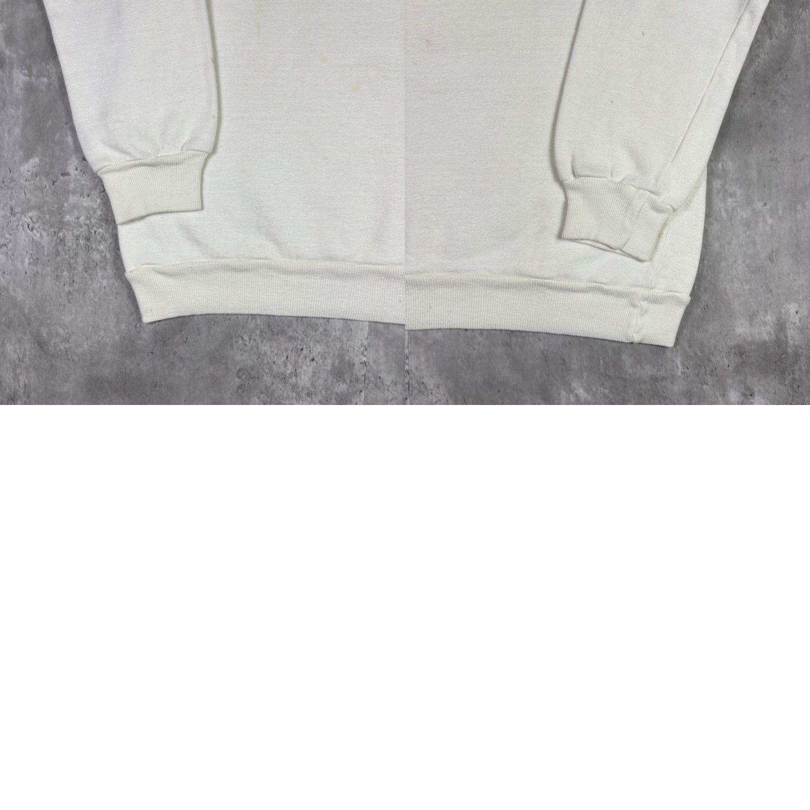 Vintage VINTAGE Knarr Sweatshirt Crewneck Small 80s White Adidas Basketball Soccer Graphic Print Nightvision Logo Pullover Men Size US S / EU 44-46 / 1 - 8 Thumbnail