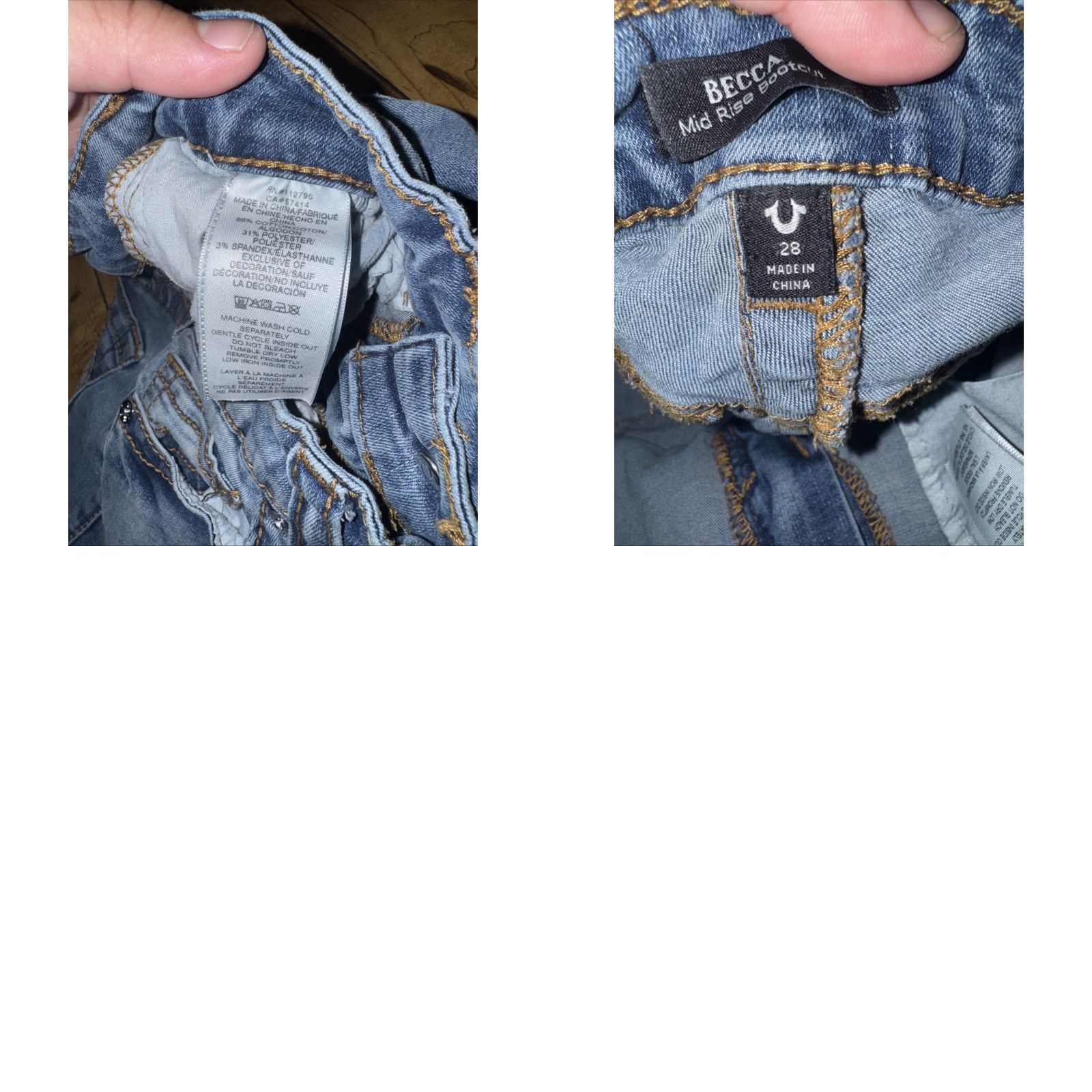 True Religion VINTAGE True Religion Becca Jeans Women’s 28x34 Bootcut Medium Wash Denim Blue 90s Womens Size 28" / US 6 / IT 42 - 8 Thumbnail