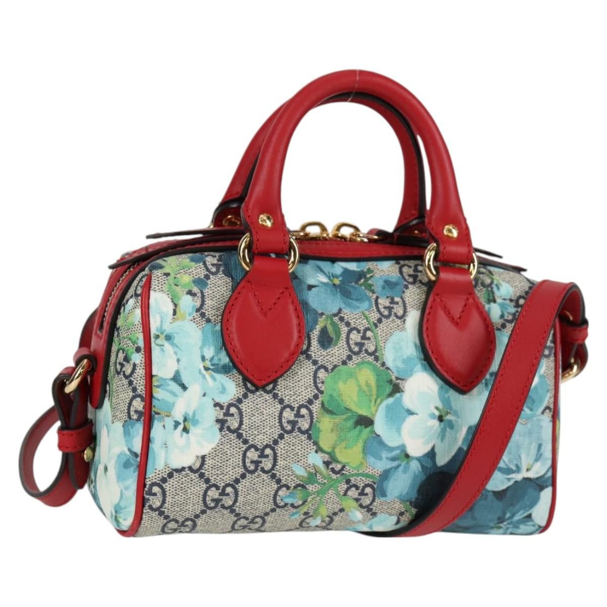 GUCCI GG Blooms Hand Bag Pvc Outlet Red
