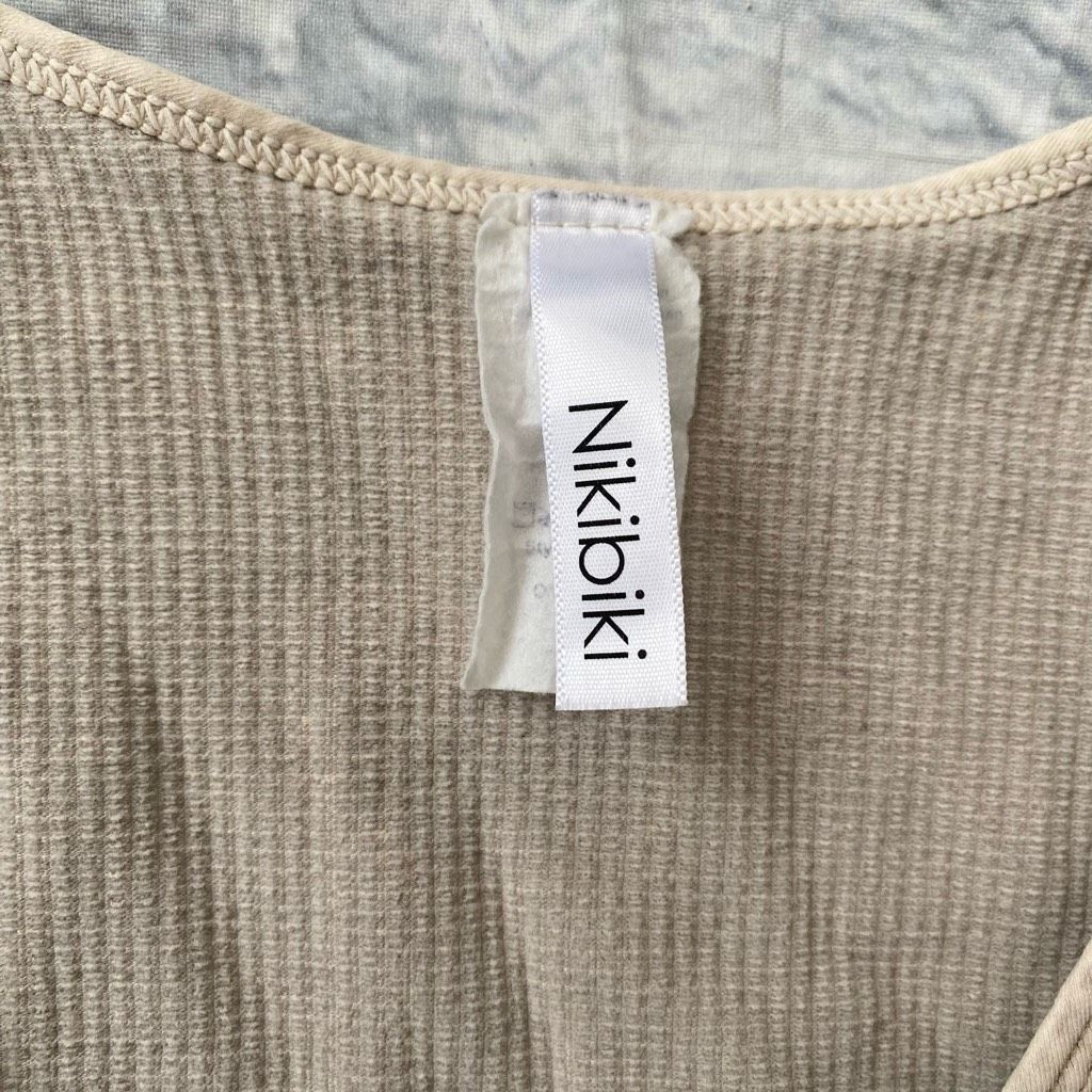 Other Nikibiki women S v-cut ribbed crop tank top cream Size S / US 4 / IT 40 - 6 Thumbnail