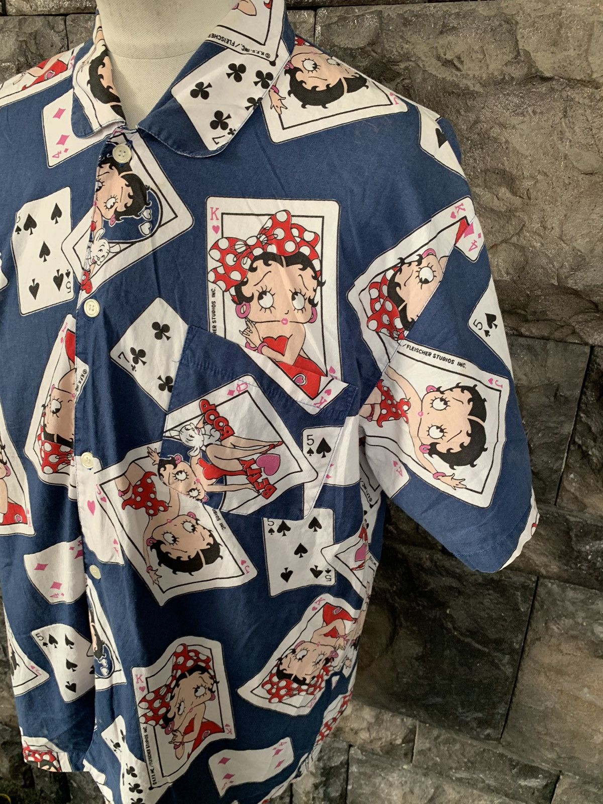 Vintage Vintage 90s Betty Boop Hawaii Shirt Size US L / EU 52-54 / 3 - 3 Thumbnail