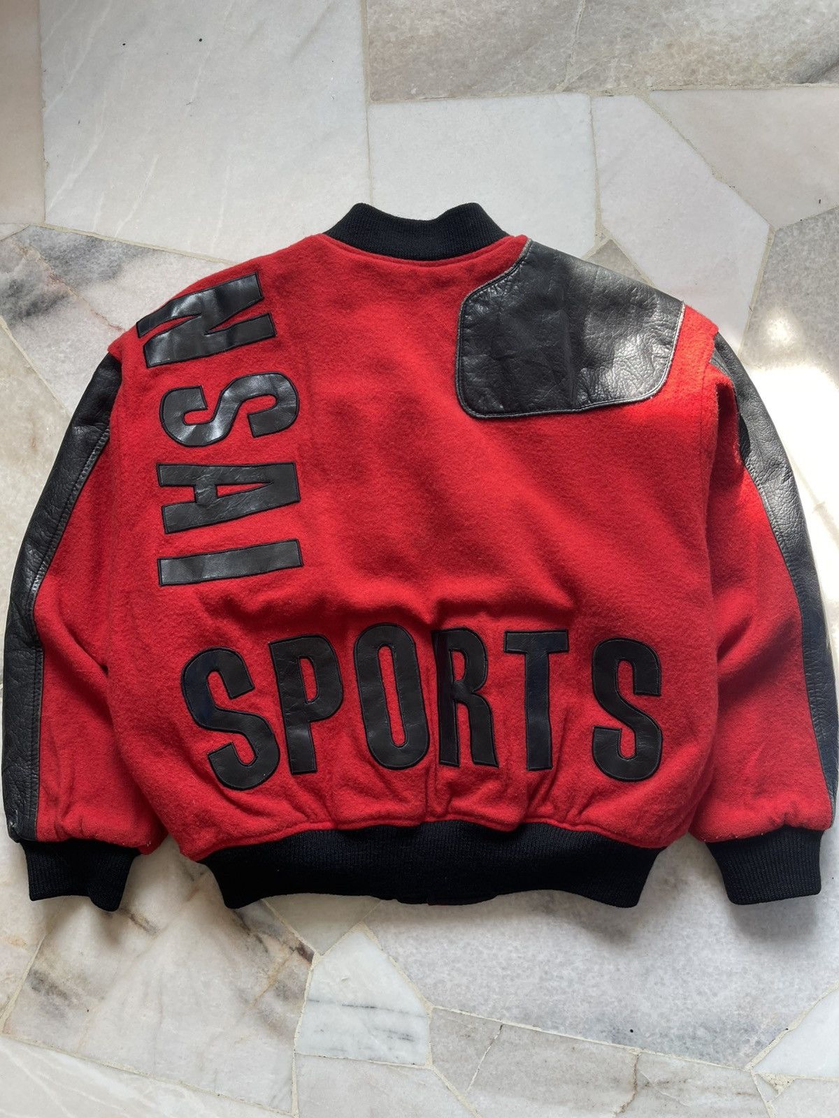 Kansai Yamamoto Rare 80s Kansai Sport Bomber Leather Jacket 97 Size US M / EU 48-50 / 2 - 12 Thumbnail