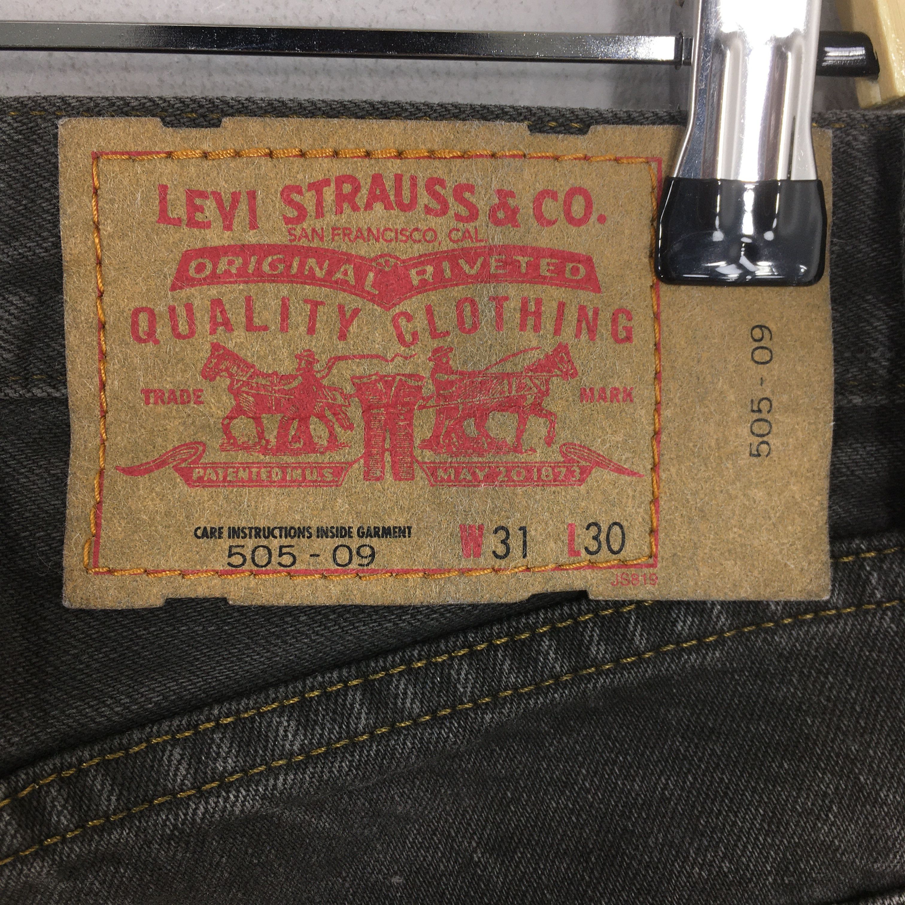 Levi's Size 29x29 Vintage 90s Levi's 505 Faded Black Jeans S1277 Size US 29 - 11 Thumbnail