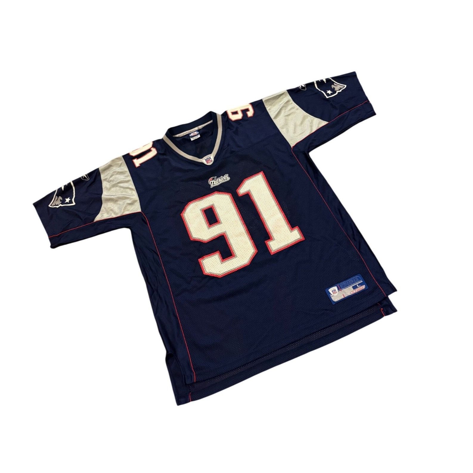 Reebok Rare Reebok New England Patriots Bobby Hamilton #91 NFL Foot Size US L / EU 52-54 / 3 - 3 Thumbnail