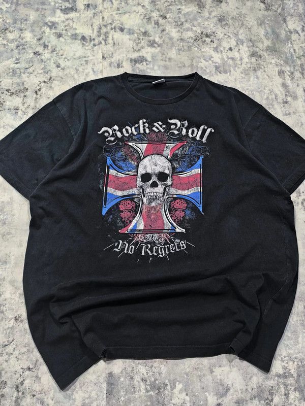 Vintage rock punk edgy skull tshirt Size US XL / EU 56 / 4 - 1 Thumbnail