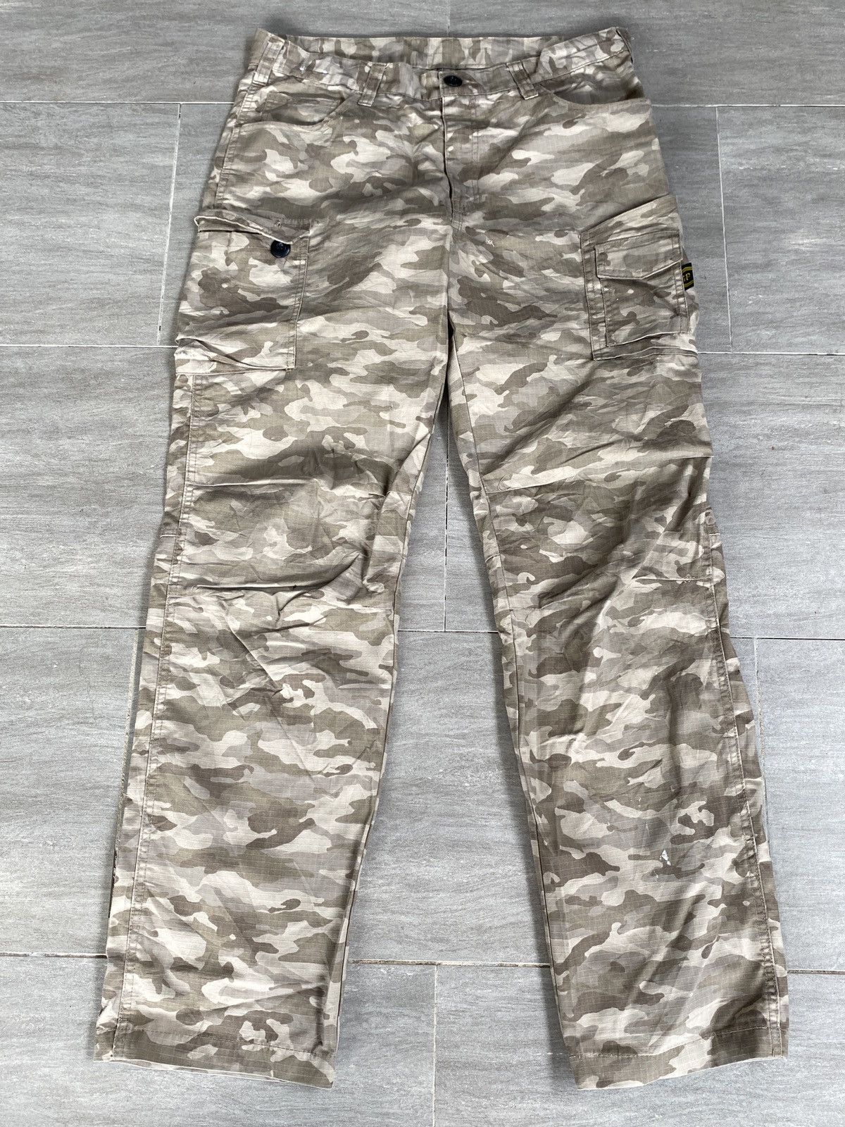 image of Hop- Scot Camo Military Style Cargo Pant in Grey Camo, Men's (Size 34)