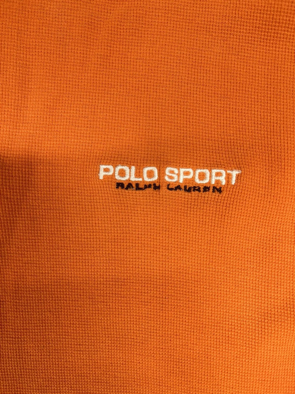 Polo Ralph Lauren × Vintage Crazy Vintage 90s Y2K Essenital Polo Sport Waffle Knit Shirt Size US L / EU 52-54 / 3 - 2 Thumbnail