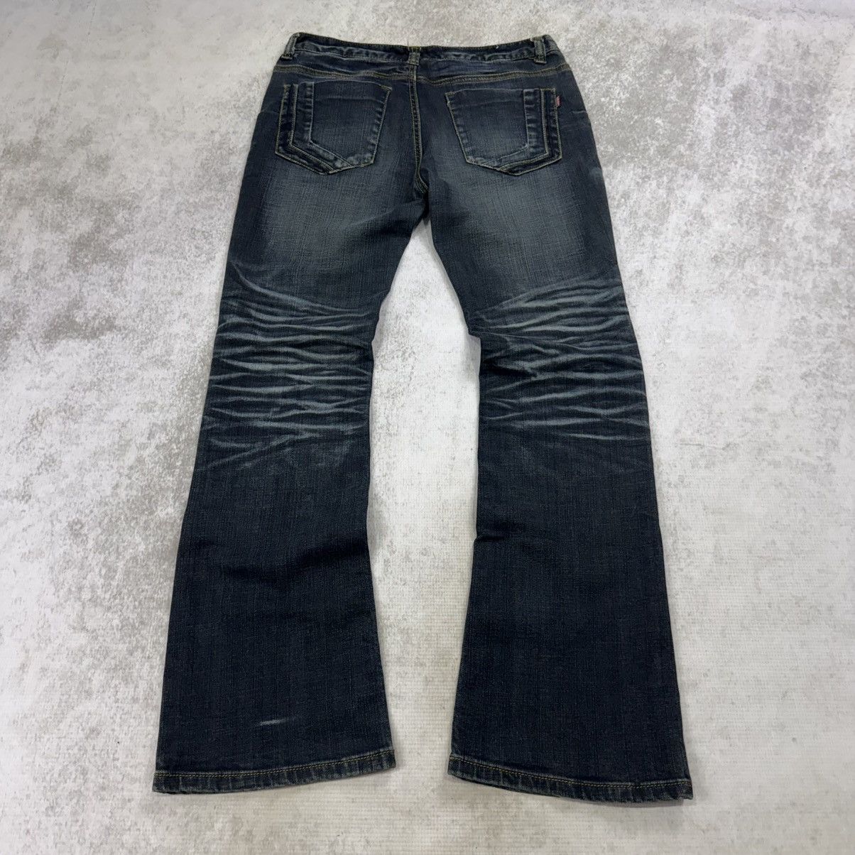 Japanese Brand vintage cheorum flared jeans distressed Size US 32 / EU 48 - 2 Thumbnail