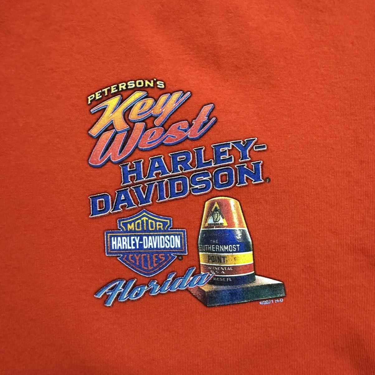 Harley Davidson Haley-Davidson Key West, Florida Tee Size US XL / EU 56 / 4 - 5 Thumbnail