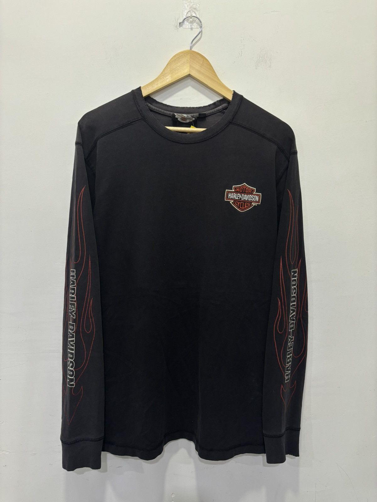 Harley Davidson Vintage Harley Davidson Flames Longsleeve Shirt Size US L / EU 52-54 / 3 - 2 Thumbnail