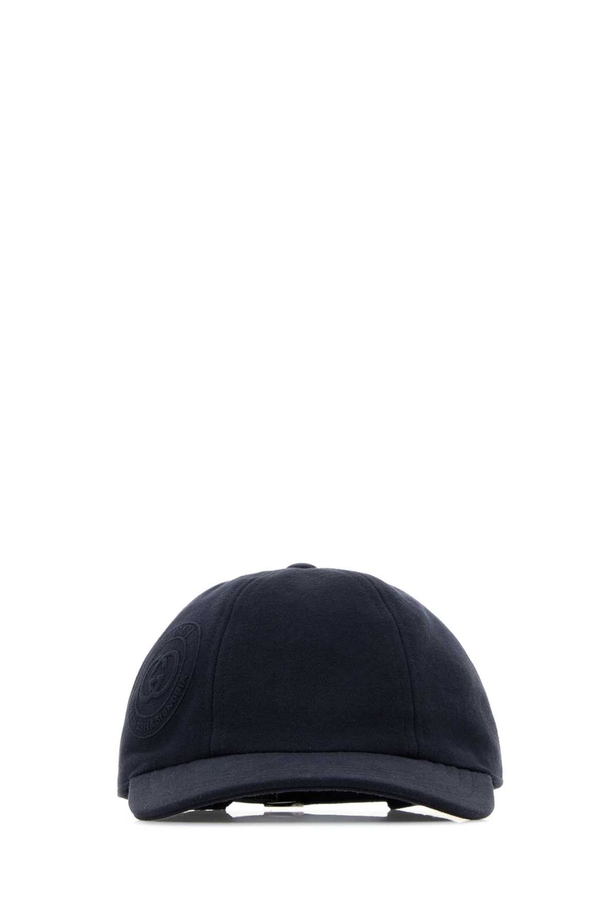 Navy Blue Cotton Baseball Cap