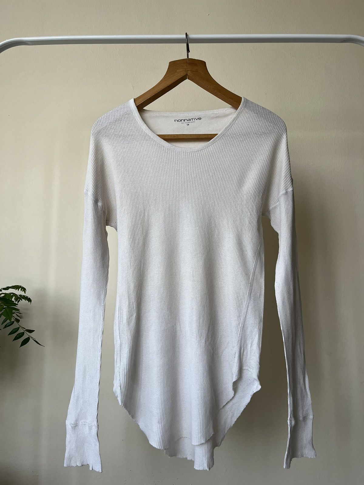 Nonnative Nonnative Waffle Thermal Asymmetrical Unisex Shirt Size S / US 4 / IT 40 - 1 Thumbnail