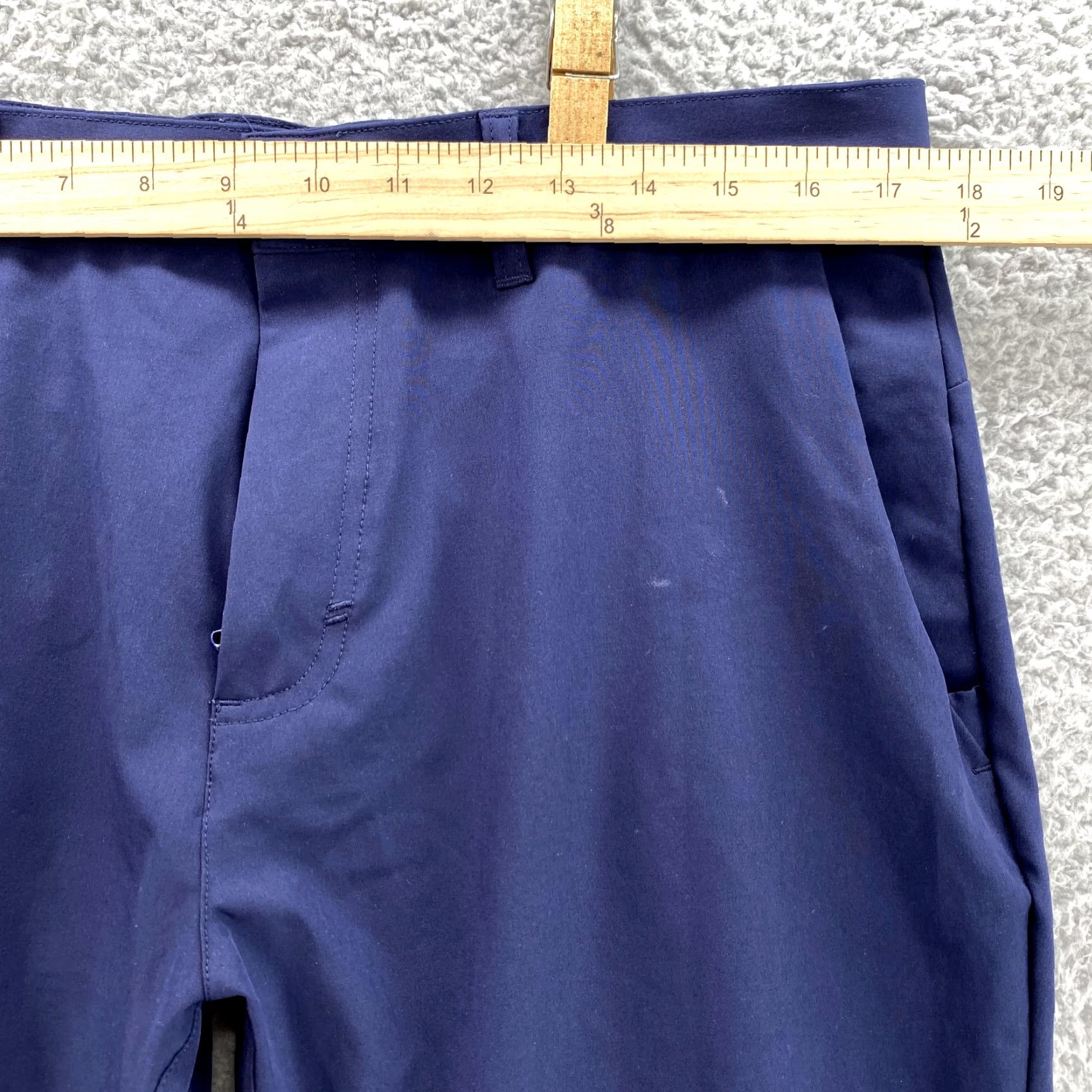 Fabletics Fabletics The Only Pants Men's 34x28 Blue Chino Performance Preppy Golf Travel, Athletic, Breathable, Lightweight, Stretch Size US 34 / EU 50 - 3 Thumbnail