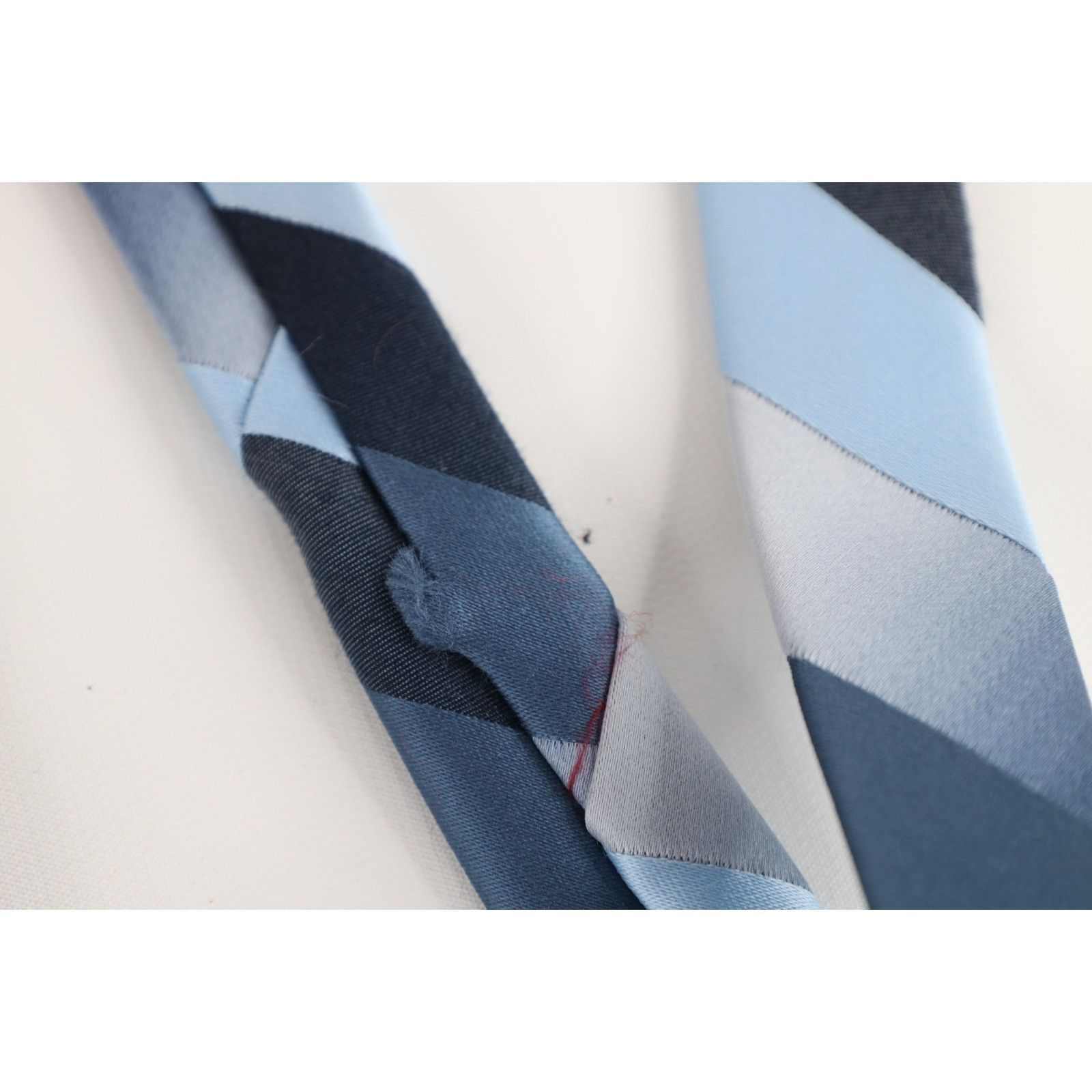 Vintage Vintage 90s Streetwear Distressed Silk Striped Neck Tie Size ONE SIZE - 4 Thumbnail