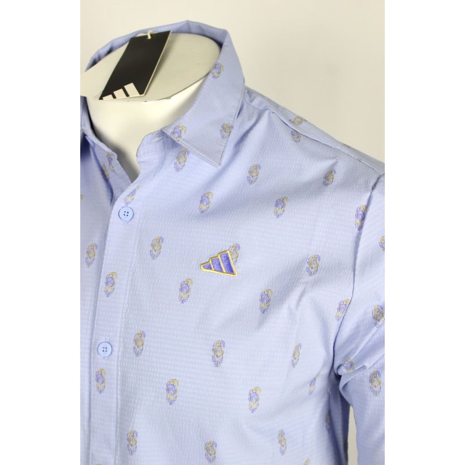 Adidas Adidas Men's Go To Resort Button Down Polo Shirt S Small Blue IW6728 Size US S / EU 44-46 / 1 - 3 Thumbnail