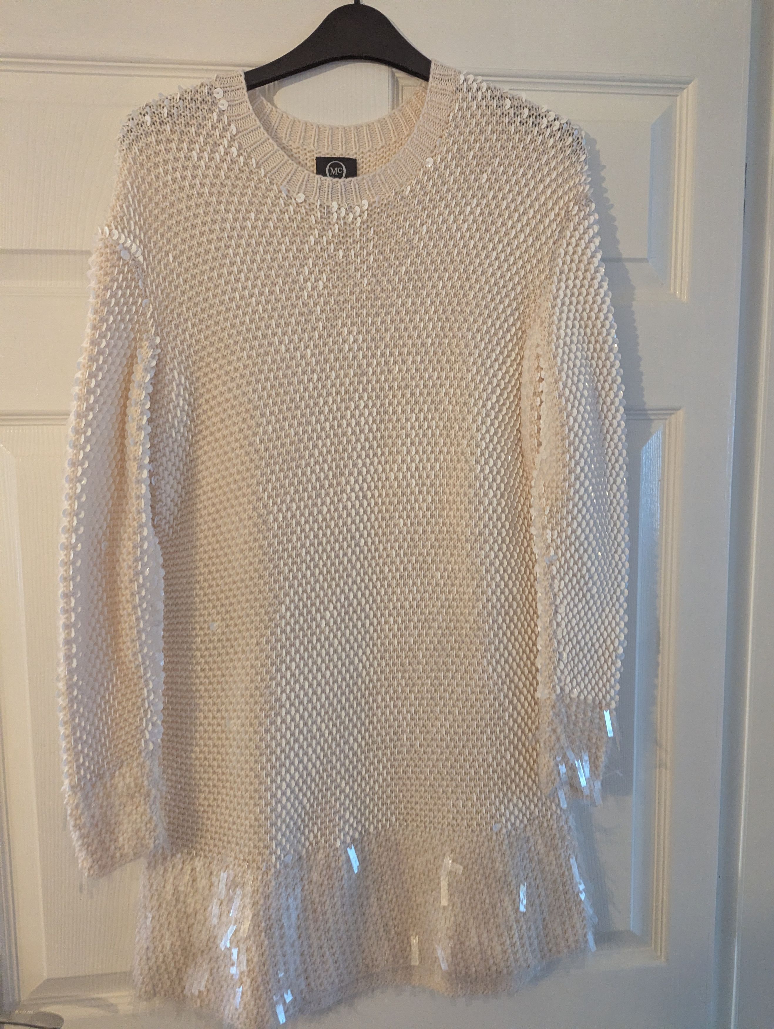 Alexander McQueen Alexander McQueen Long Dress Jumper All over sequin acrylic Size L / US 10 / IT 46 - 1 Thumbnail