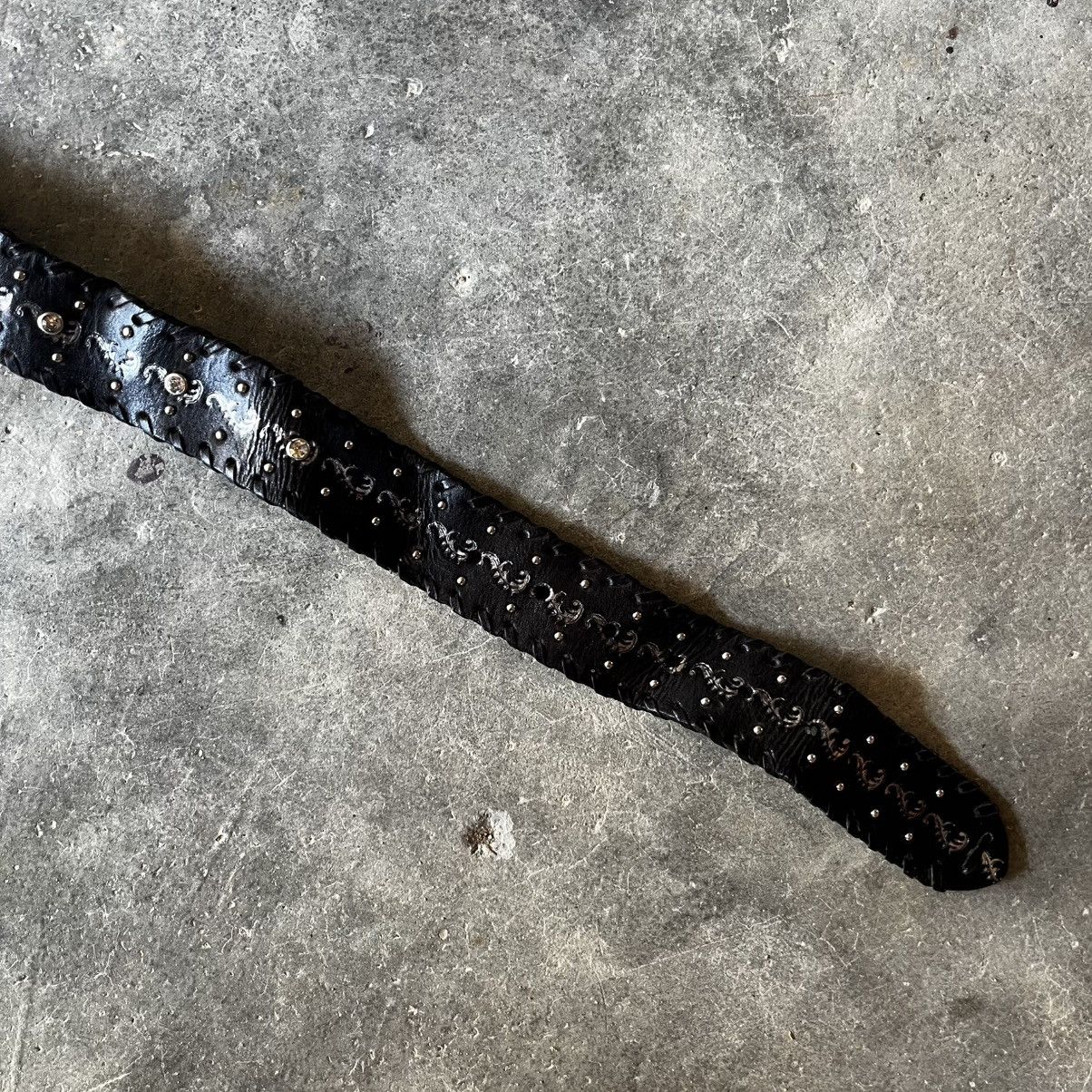 Kapital VINTAGE STUDDED LEATHER BELT Size 30 - 8 Thumbnail