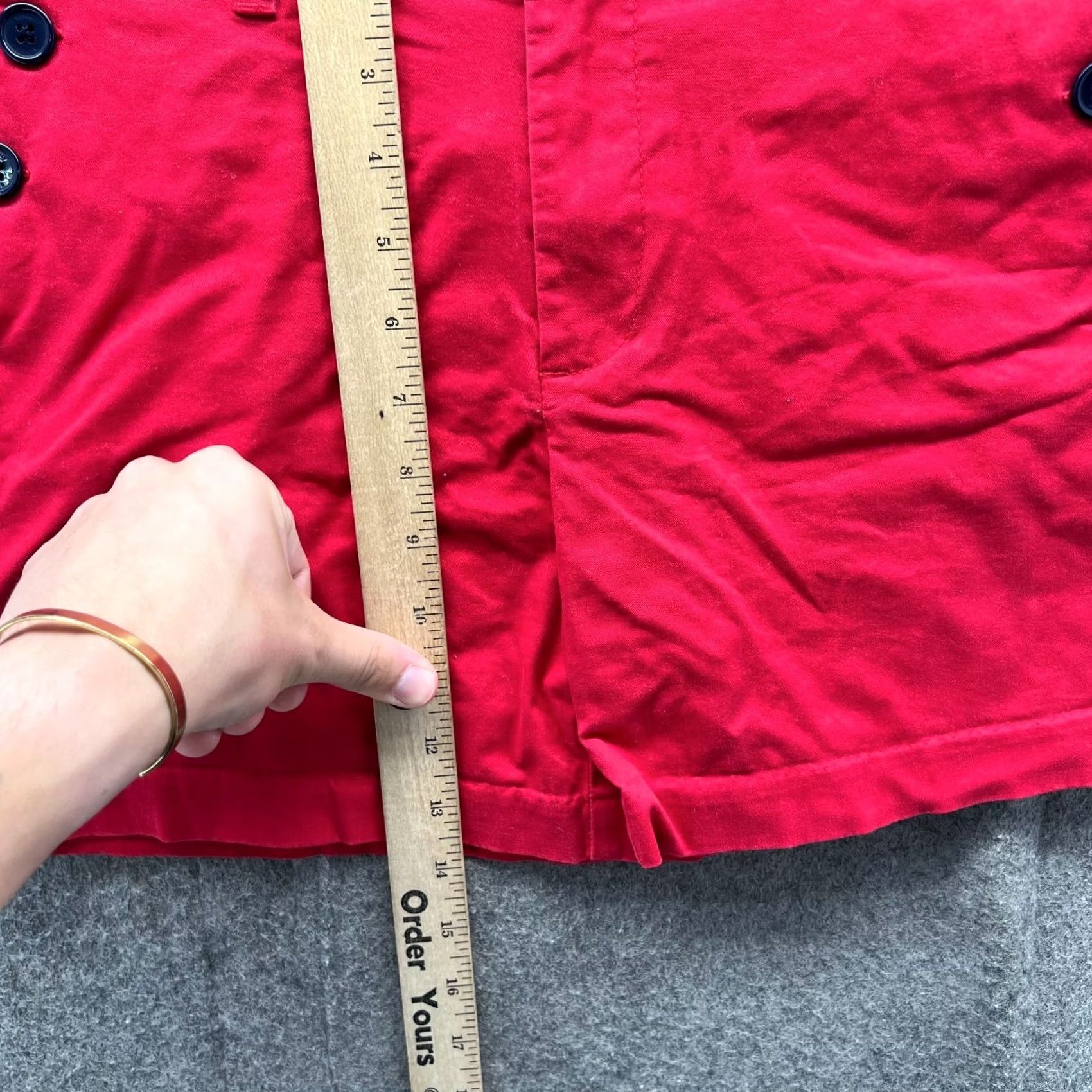 Tommy Hilfiger Tommy Hilfiger Shorts Womens 2 Red Classic Stretch 5" Inseam Cotton Extensible Size 26" / US 2 / IT 38 - 4 Thumbnail