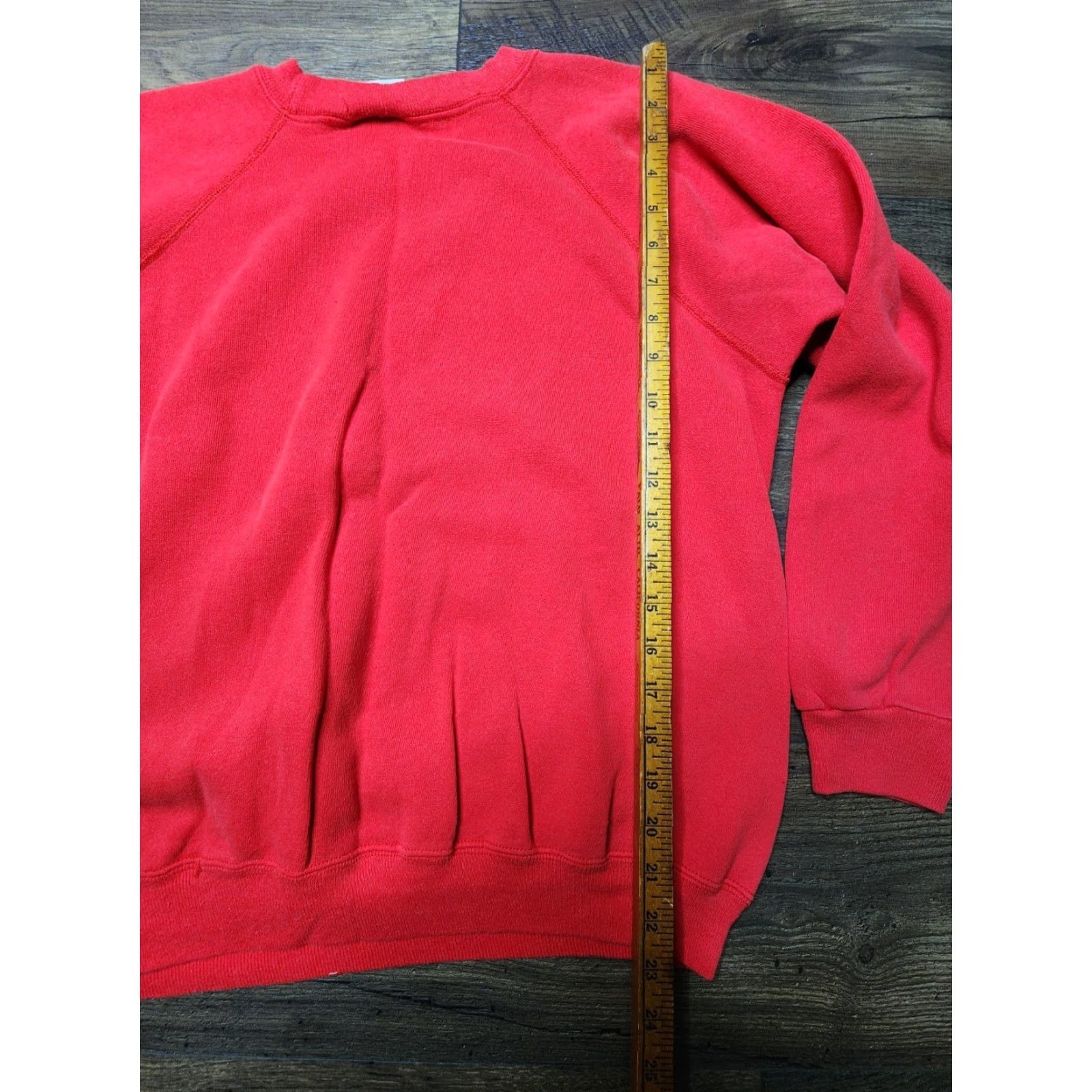 Hanes VINTAGE Hanes Her Way Sweatshirt Raglan Crewneck 90s Womens XL Red Blank Crew Neck, Blended Cotton/Acrylic, Athleisure, All Seasons, Activewear, Women Size XL / US 12-14 / IT 48-50 - 3 Thumbnail