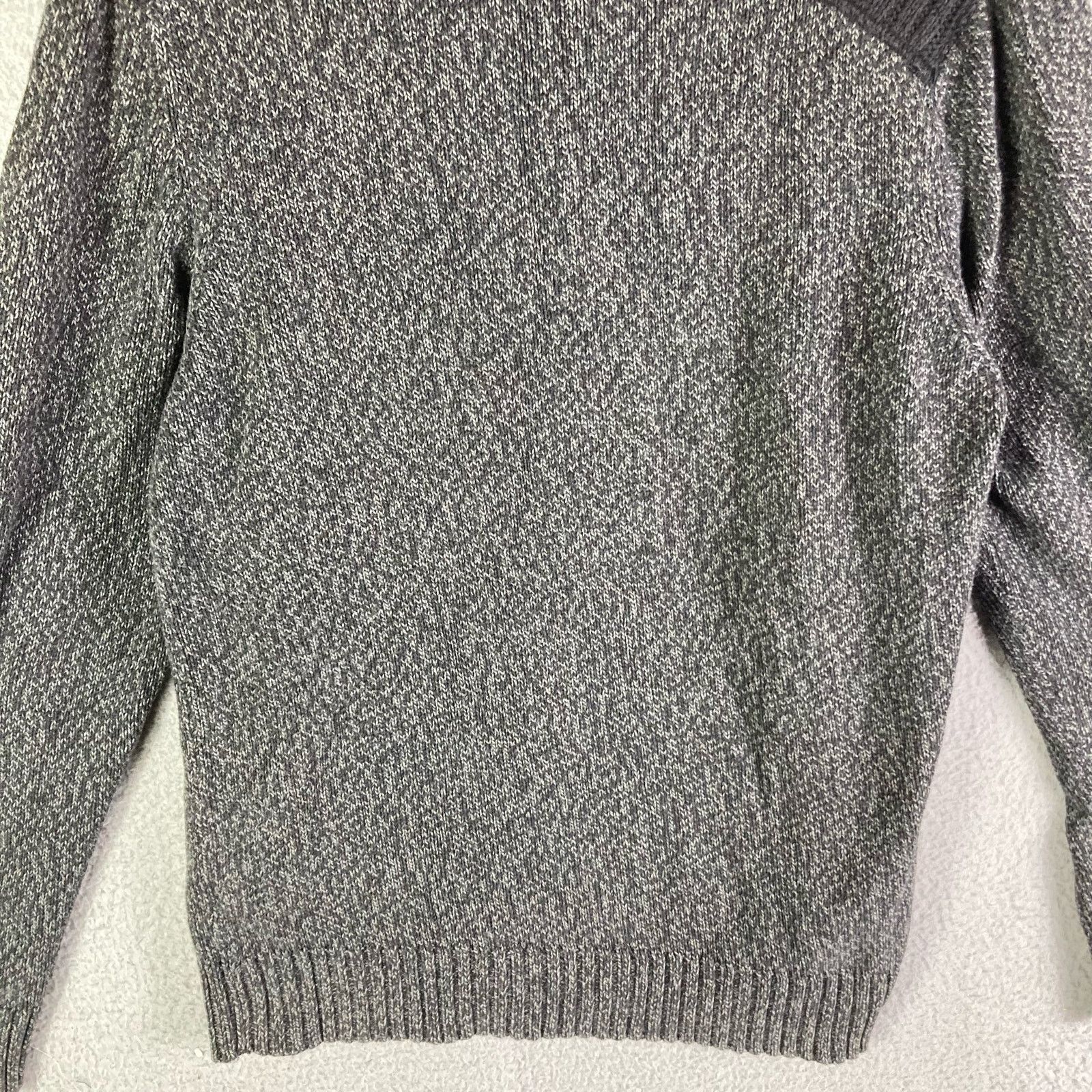 Apt. 9 Sweater Mens Gray Pullover Size Medium 1/4 Button Knit Size US M / EU 48-50 / 2 - 9 Thumbnail
