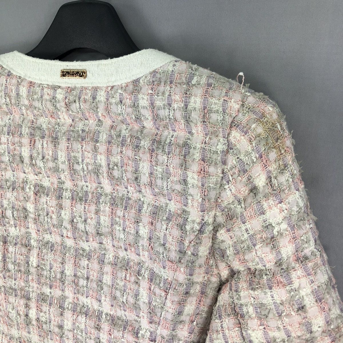 Japanese Brand Vintage Women Tweed Jacket G-Dragon Style by Rady Size XXS / US 00 / IT 34 - 5 Thumbnail