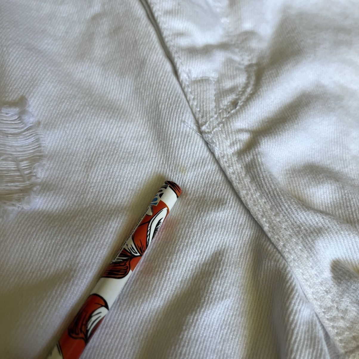 Stampd Stampd White Distressed Slim Fit Skinny Denim Jeans 34x34 Size US 34 / EU 50 - 12 Thumbnail