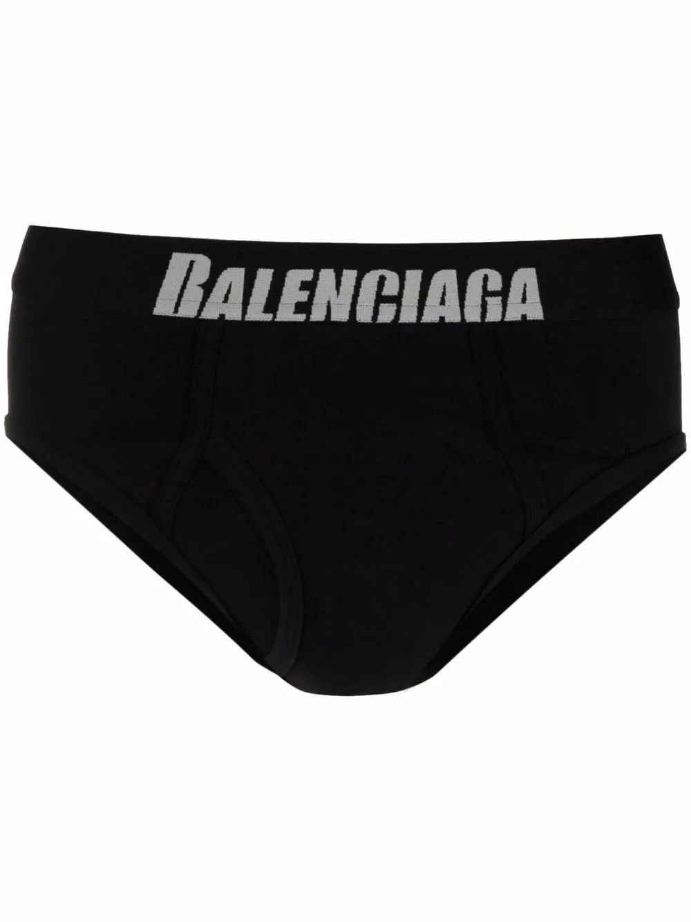 Balenciaga o1s1rm0225 Size: XL / Logo-Waist Briefs in Black Size ONE SIZE - 1 Thumbnail