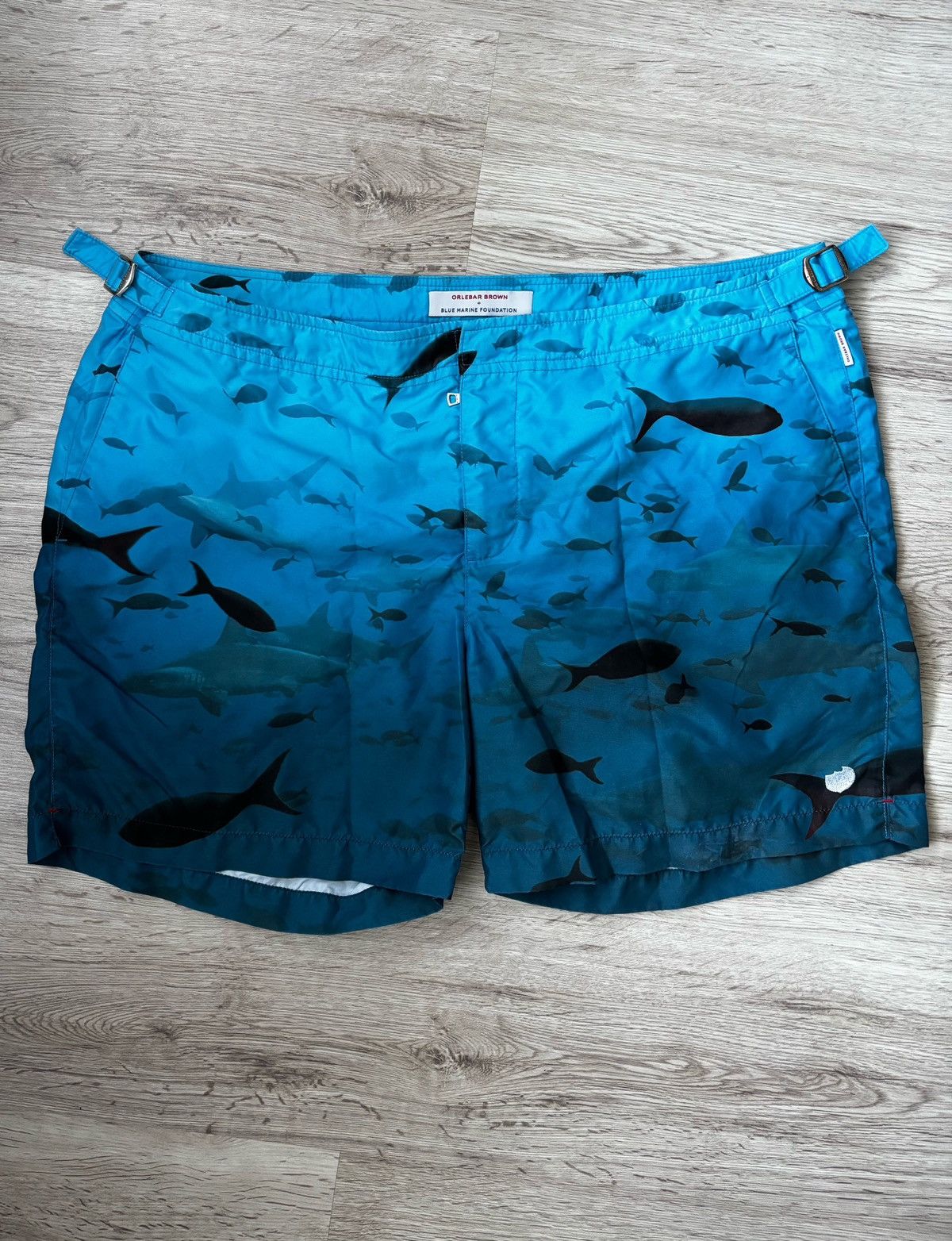 Orlebar Brown Orlebar Brown x Blue Marine Foundation Bulldog Swim Shorts Size US 38 / EU 54 - 1 Thumbnail