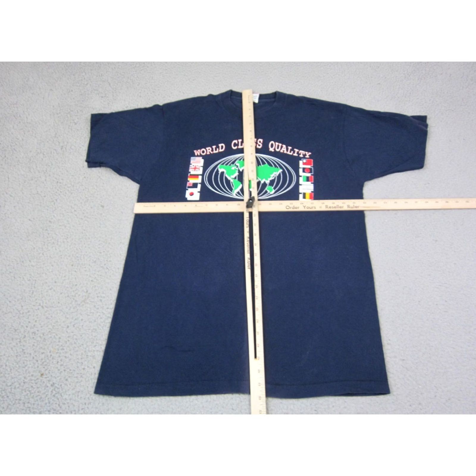 Fruit Of The Loom VINTAGE Fruit of the Loom Shirt Mens Extra Large XL Blue Single Stitch CPI Tech Size US XL / EU 56 / 4 - 7 Thumbnail