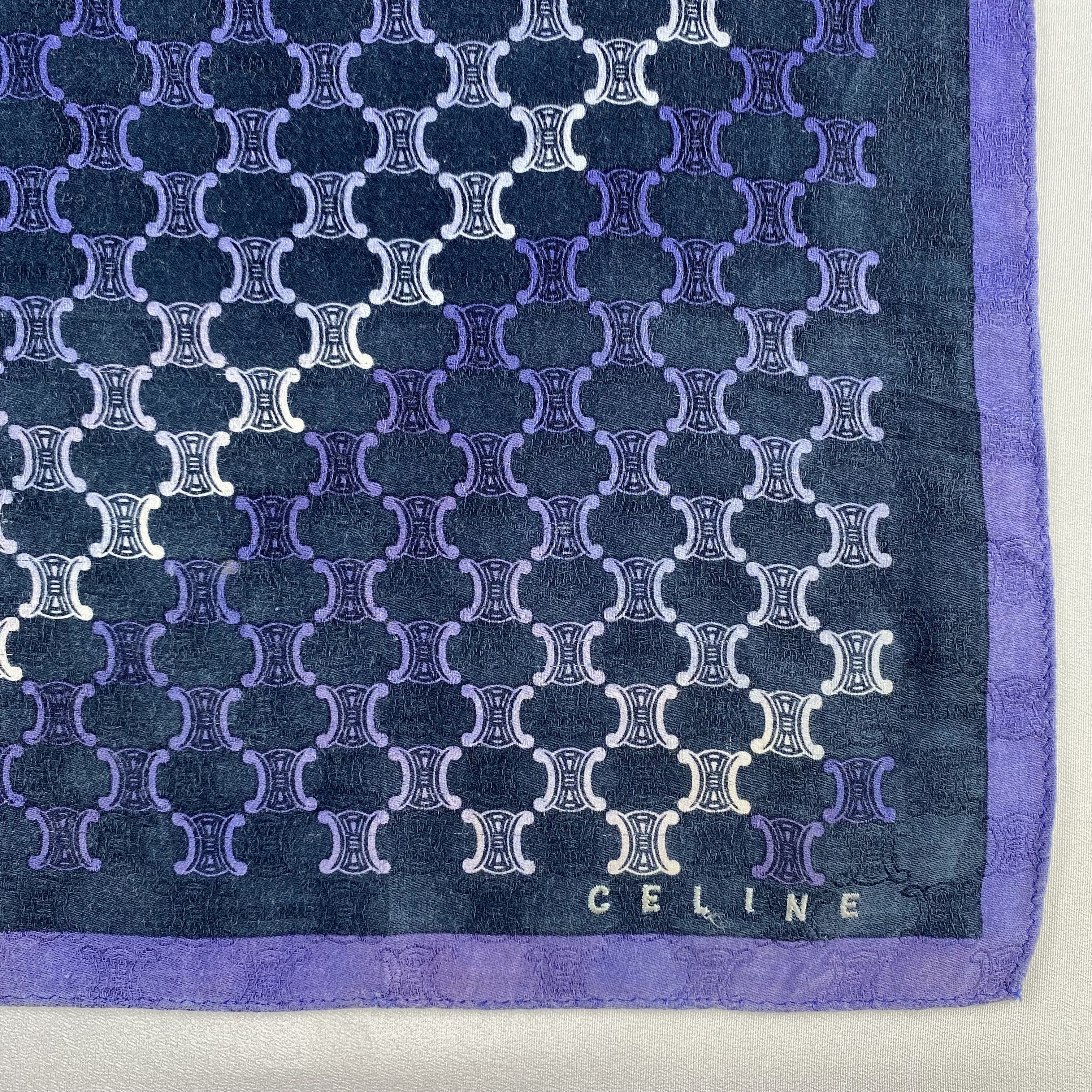 Celine × Vintage Celine Handkerchief / Neckerchief / Bandana-P1641 Size ONE SIZE - 3 Thumbnail