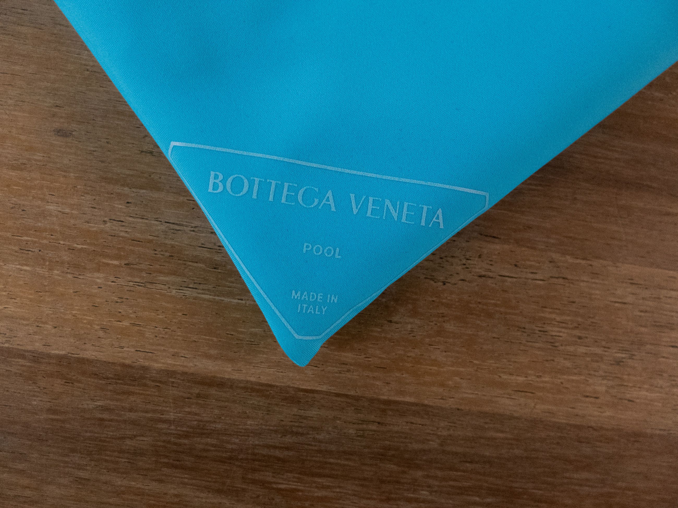 Bottega Veneta BOTTEGA VENETA blue two piece one shoulder bikini swimsuit M Size 28" / US 6 / IT 42 - 12 Thumbnail