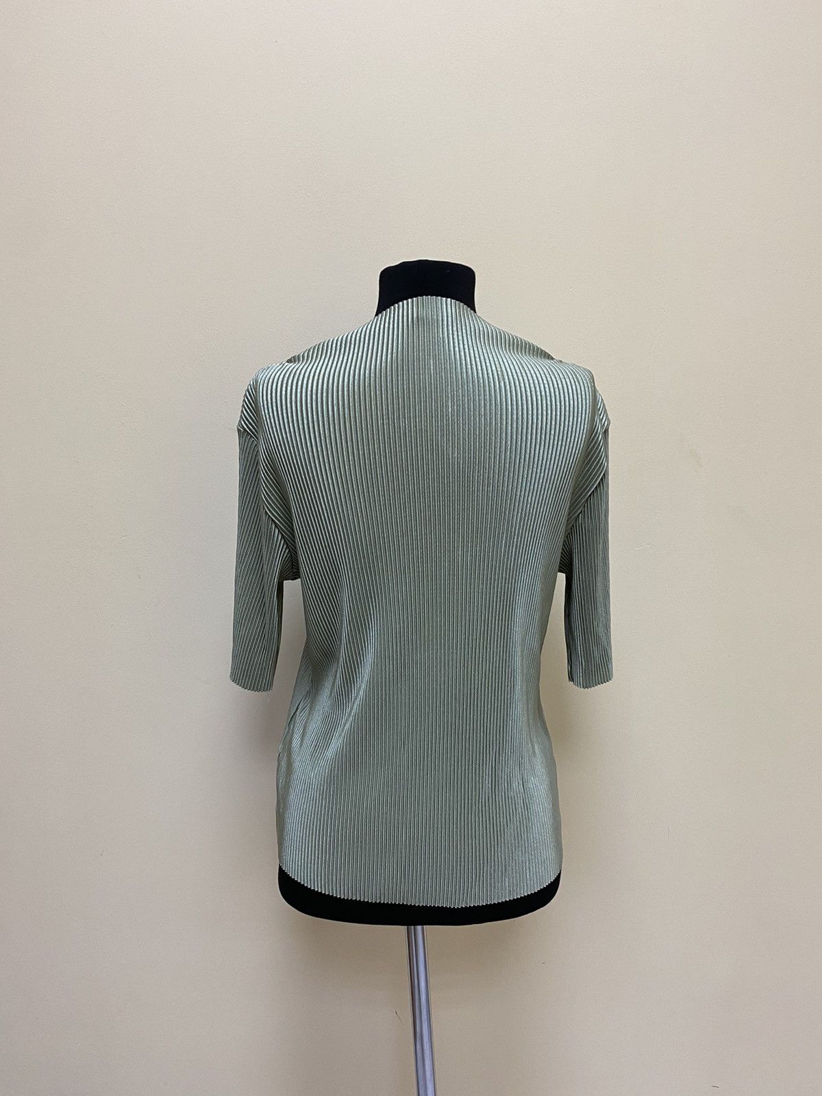 Japanese Brand Pleated Top Issey Miyake Style Womens Mint Size M Size M / US 6-8 / IT 42-44 - 5 Thumbnail