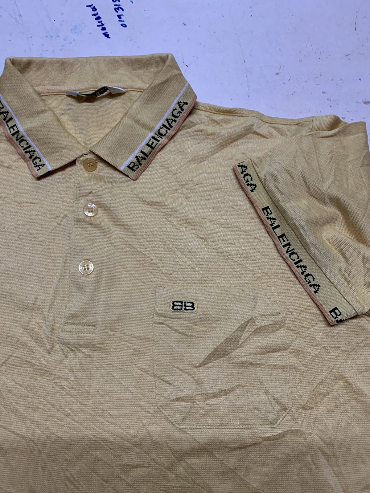 Balenciaga × Vintage B B BALENCIAGA POLO SHIRT VINTAGE Size US M / EU 48-50 / 2 - 16 Thumbnail