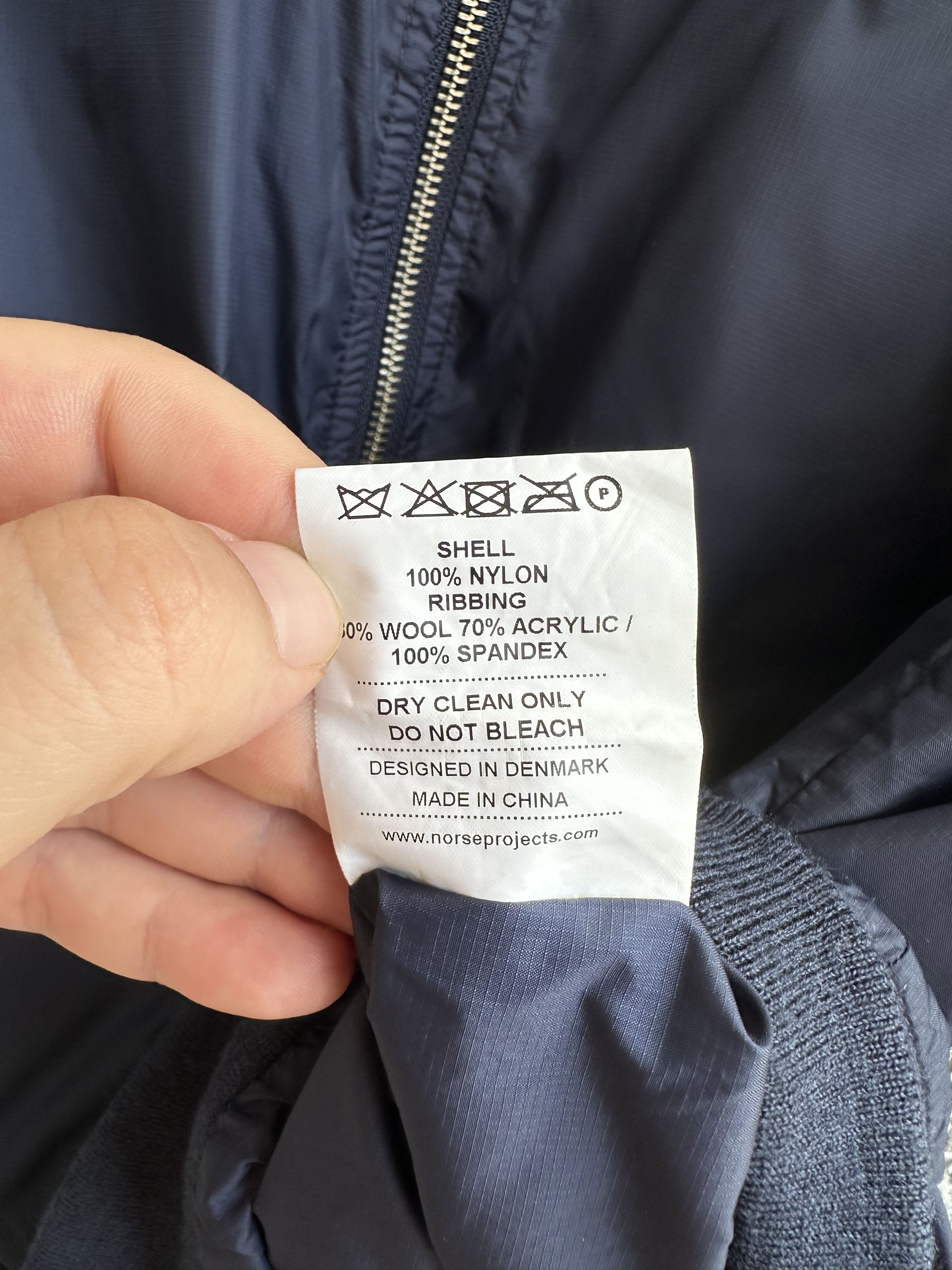 Norse Projects Ryan Light Ripstop Navy Bomber Jacket Size US M / EU 48-50 / 2 - 6 Thumbnail