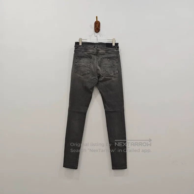 Amiri Amiri Size 32 Grey knife cuts holes in jeans. Size US 32 / EU 48 - 2 Thumbnail