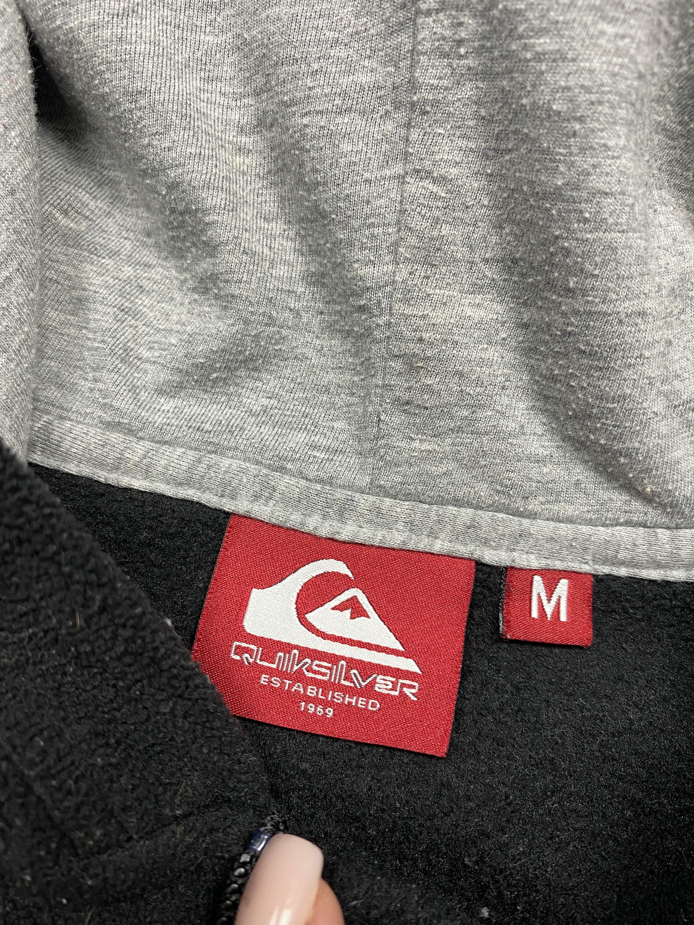 Quiksilver × Vintage Quiksilver Vintage Mens Big Logo Zip Hoodie Y2K Size US M / EU 48-50 / 2 - 5 Thumbnail