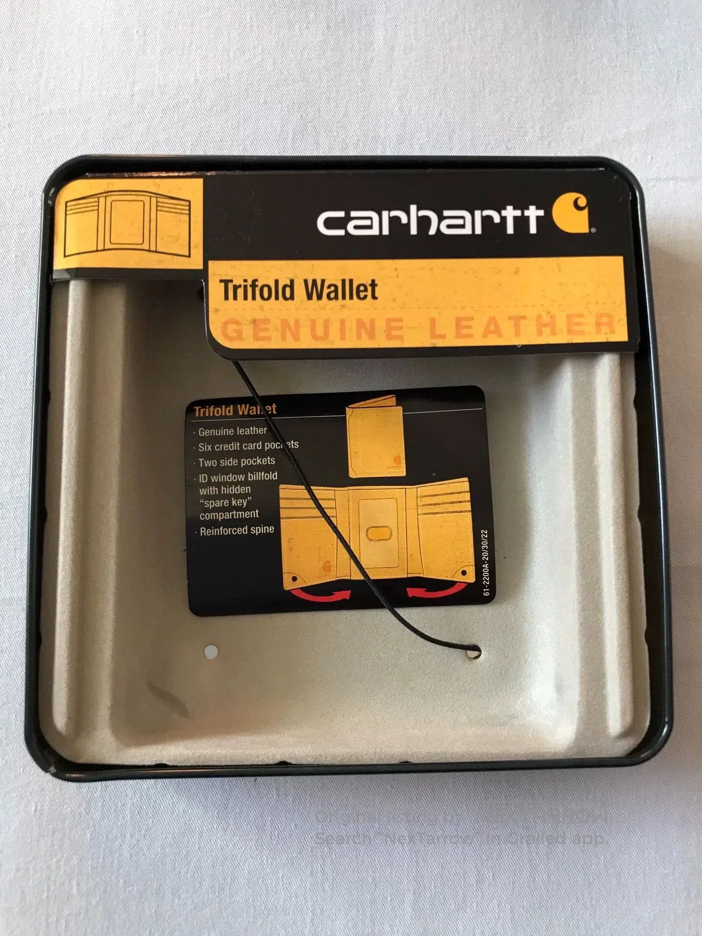 Carhartt Carhartt Main Line Black Lychee Leather Wallet. Size ONE SIZE - 8 Thumbnail