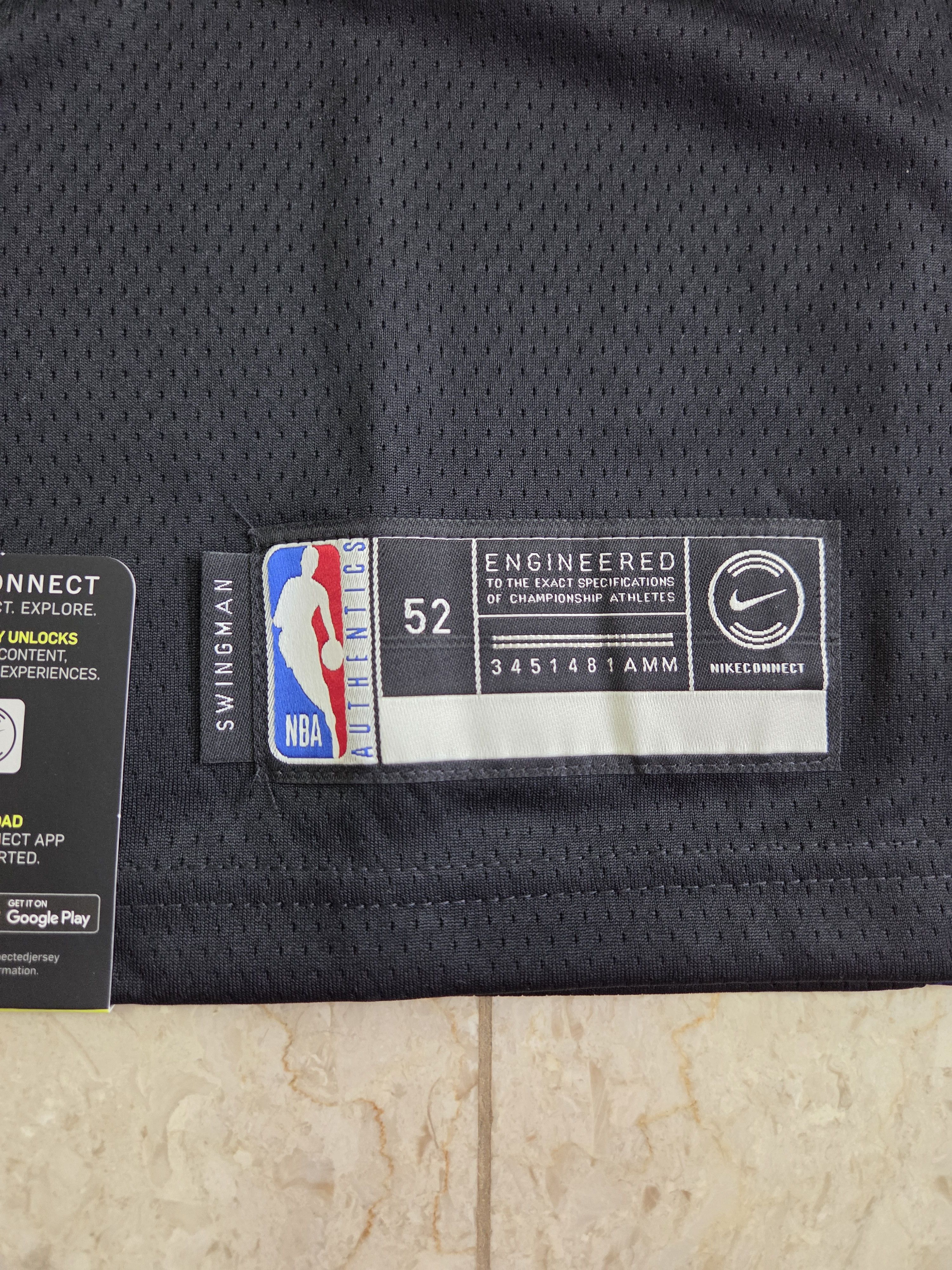 NBA BNWT Authentic Nike Men's Nets 2019 City Swingman Jersey Size US XL / EU 56 / 4 - 4 Thumbnail