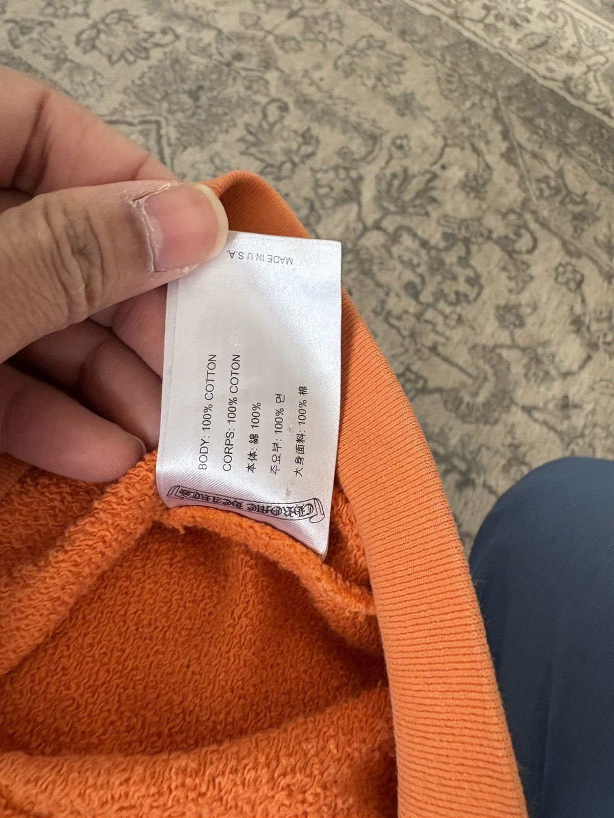 Chrome Hearts Chrome matty boy orange large hoodie Size US L / EU 52-54 / 3 - 9 Thumbnail