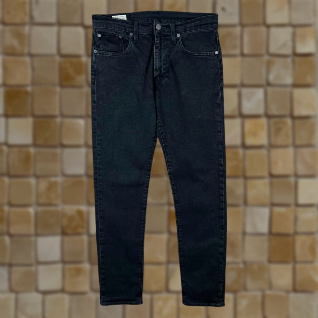 Levi's Levi's Lot 502 Premium Black Denim Slim Skinny Stretch Tapered Fit Jeans W29 L32 Size US 29 - 1 Thumbnail