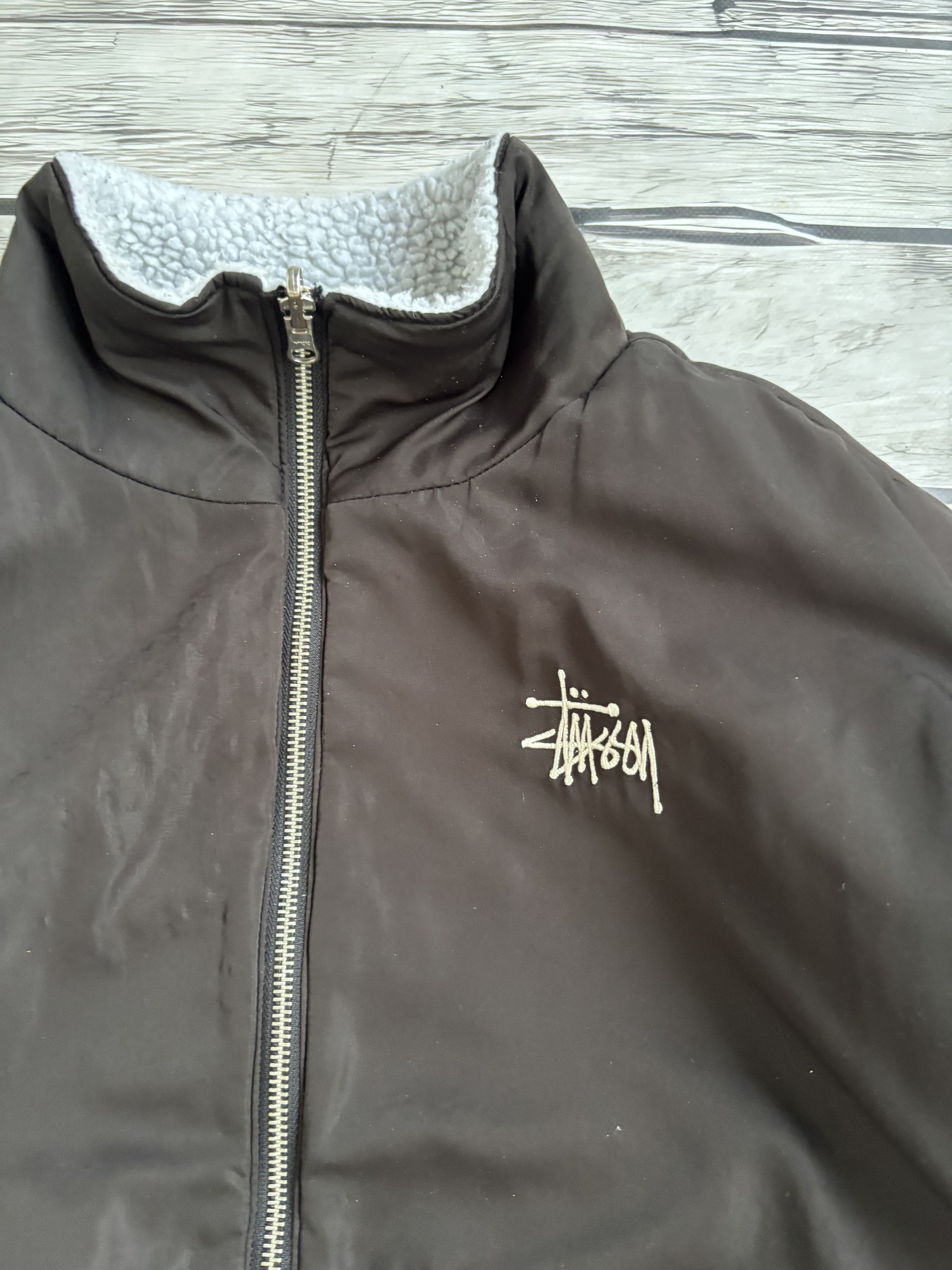 Stussy Vintage Stussy Sherpa Fleece Revirsble Steetwear 90s Size US M / EU 48-50 / 2 - 8 Thumbnail