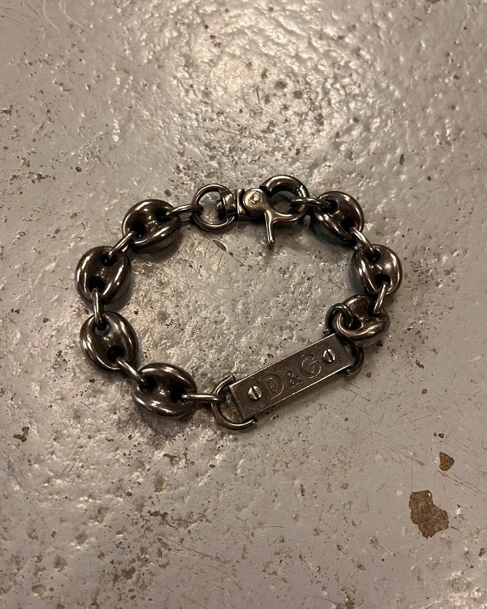 Dolce & Gabbana 2000s Dolce & Gabbana Coffee Bean Steel Bracelet Size ONE SIZE - 2 Thumbnail