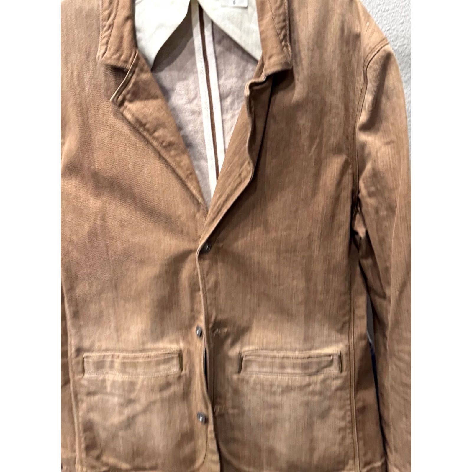 Denime Levis Silver Tab Tan Denim Jacket Coat Small S Blazer Men XS? Size US S / EU 44-46 / 1 - 5 Thumbnail